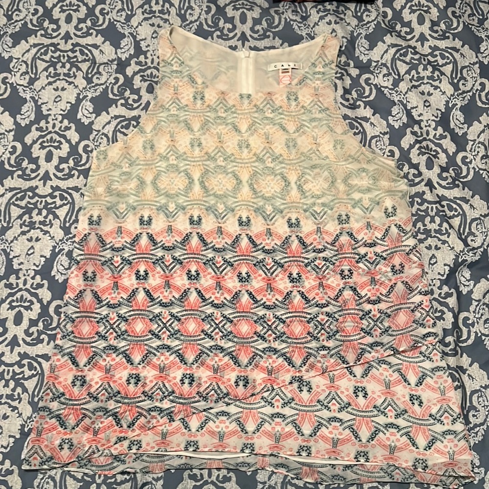 CAbi Multicolor Patterned Tank Top
